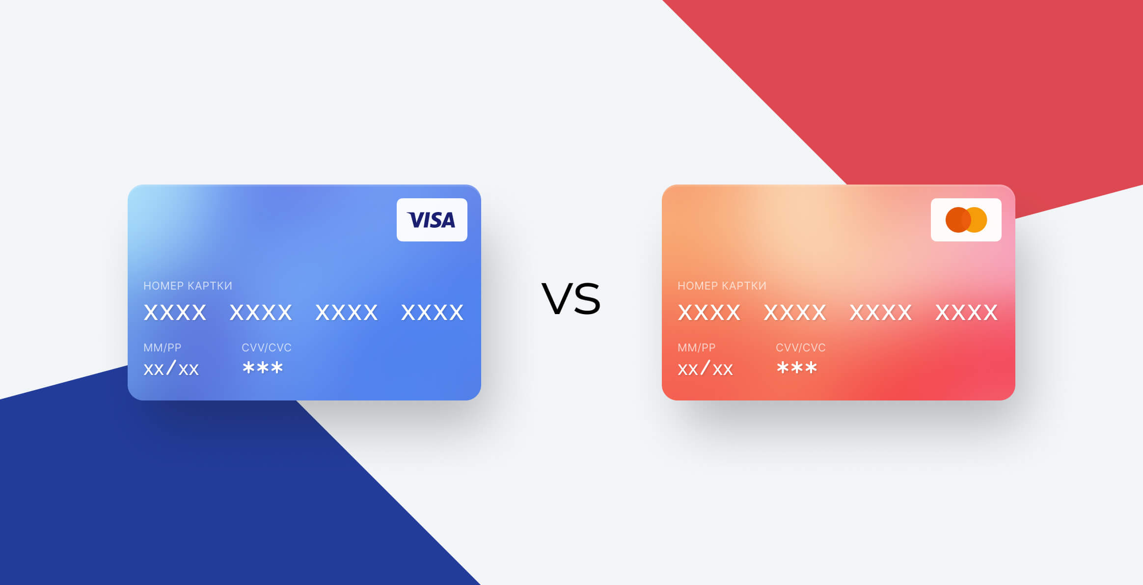 Visa та Mastercard